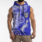 Canterbury-Bankstown Bulldogs NAIDOC Week 2026 Sleeveless Hoodie Aboriginal Lizard Dot Painting - 50 Years of Deadly