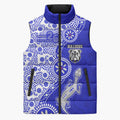 Canterbury-Bankstown Bulldogs NAIDOC Week 2026 Sleeveless Puffer Jacket Aboriginal Lizard Dot Painting - 50 Years of Deadly