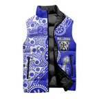 Canterbury-Bankstown Bulldogs NAIDOC Week 2026 Sleeveless Puffer Jacket Aboriginal Lizard Dot Painting - 50 Years of Deadly