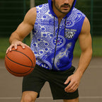 Canterbury-Bankstown Bulldogs NAIDOC Week 2026 Sleeveless Zip Hoodie Aboriginal Lizard Dot Painting - 50 Years of Deadly