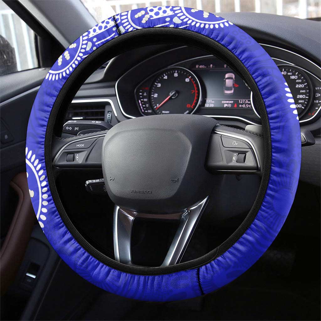 Canterbury-Bankstown Bulldogs NAIDOC Week 2026 Steering Wheel Cover Aboriginal Lizard Dot Painting - 50 Years of Deadly
