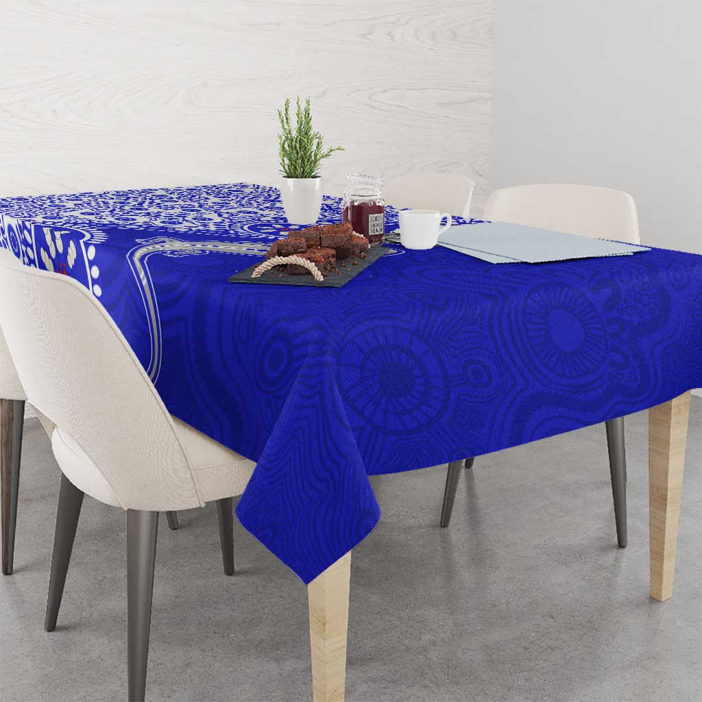 Canterbury-Bankstown Bulldogs NAIDOC Week 2026 Tablecloth Aboriginal Lizard Dot Painting - 50 Years of Deadly
