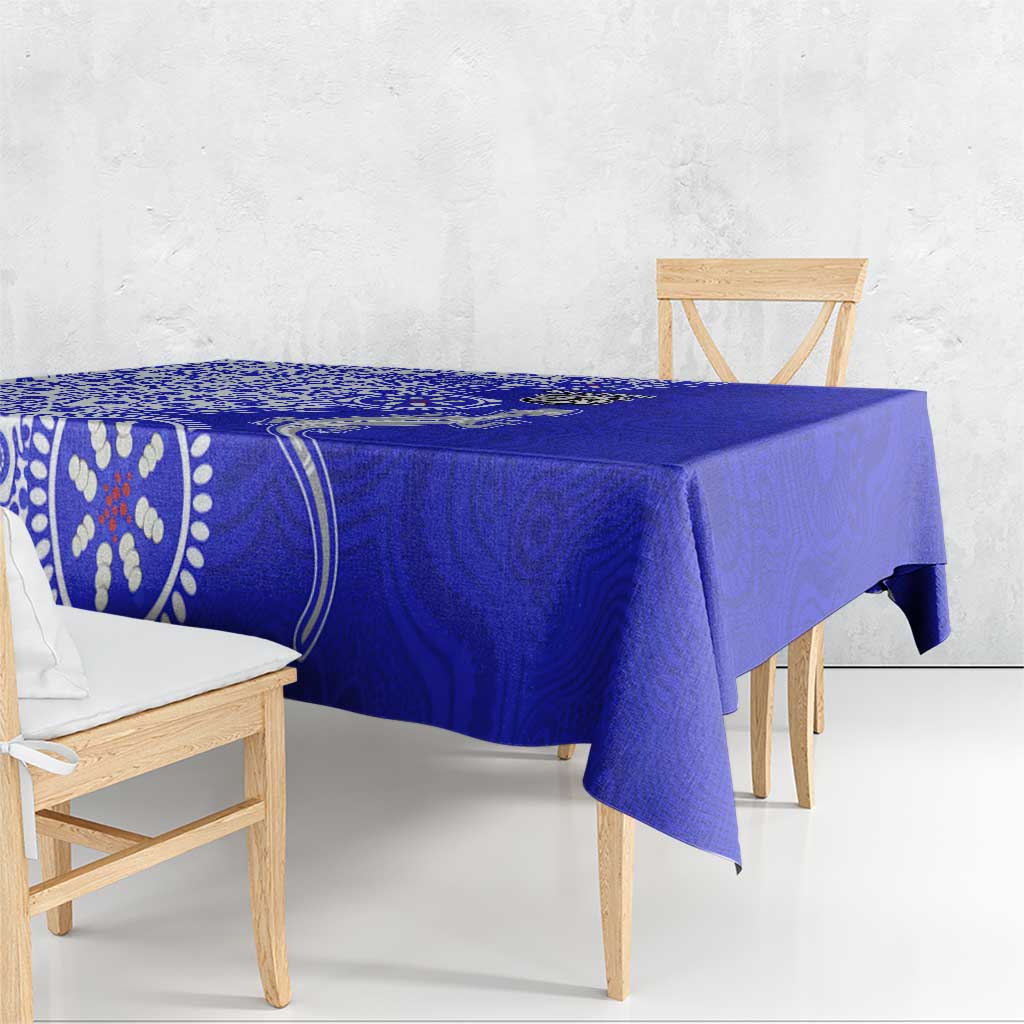 Canterbury-Bankstown Bulldogs NAIDOC Week 2026 Tablecloth Aboriginal Lizard Dot Painting - 50 Years of Deadly