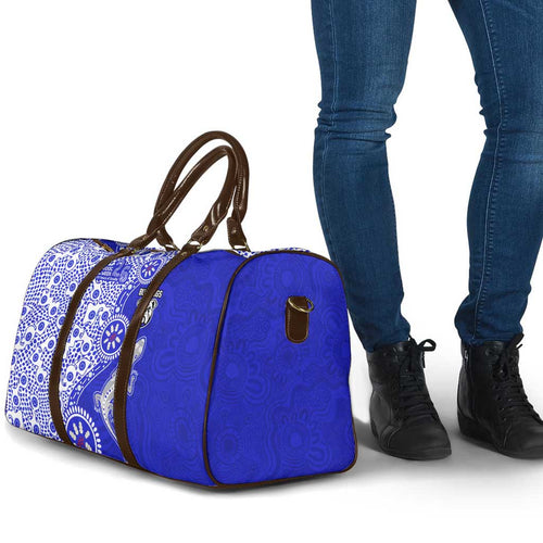 Canterbury-Bankstown Bulldogs NAIDOC Week 2026 Travel Bag Aboriginal Lizard Dot Painting - 50 Years of Deadly