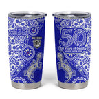 Canterbury-Bankstown Bulldogs NAIDOC Week 2026 Tumbler Cup Aboriginal Lizard Dot Painting - 50 Years of Deadly