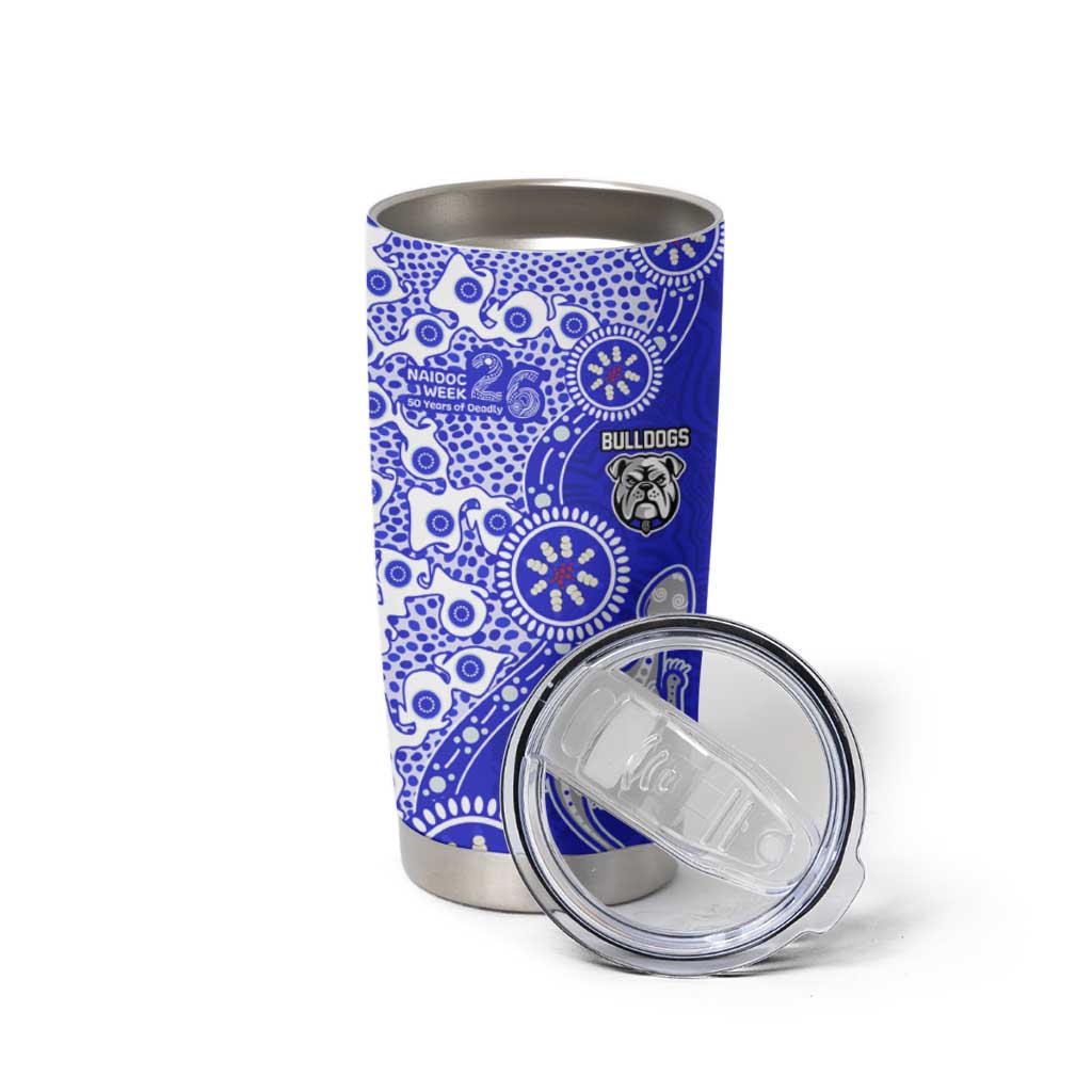 Canterbury-Bankstown Bulldogs NAIDOC Week 2026 Tumbler Cup Aboriginal Lizard Dot Painting - 50 Years of Deadly