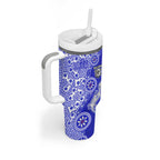 Canterbury-Bankstown Bulldogs NAIDOC Week 2026 Tumbler With Handle Aboriginal Lizard Dot Painting - 50 Years of Deadly