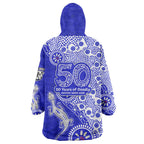 Canterbury-Bankstown Bulldogs NAIDOC Week 2026 Wearable Blanket Hoodie Aboriginal Lizard Dot Painting - 50 Years of Deadly