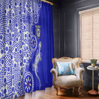 Canterbury-Bankstown Bulldogs NAIDOC Week 2026 Window Curtain Aboriginal Lizard Dot Painting - 50 Years of Deadly