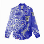 Canterbury-Bankstown Bulldogs NAIDOC Week 2026 Women Casual Shirt Aboriginal Lizard Dot Painting - 50 Years of Deadly