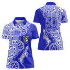 Canterbury-Bankstown Bulldogs NAIDOC Week 2026 Women Polo Shirt Aboriginal Lizard Dot Painting - 50 Years of Deadly