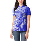 Canterbury-Bankstown Bulldogs NAIDOC Week 2026 Women Polo Shirt Aboriginal Lizard Dot Painting - 50 Years of Deadly