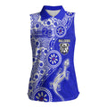 Canterbury-Bankstown Bulldogs NAIDOC Week 2026 Women Sleeveless Polo Shirt Aboriginal Lizard Dot Painting - 50 Years of Deadly