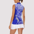 Canterbury-Bankstown Bulldogs NAIDOC Week 2026 Women Sleeveless Polo Shirt Aboriginal Lizard Dot Painting - 50 Years of Deadly