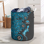 Cronulla-Sutherland Sharks NAIDOC Week 2026 Laundry Basket Aboriginal Lizard Dot Painting - 50 Years of Deadly