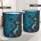 Cronulla-Sutherland Sharks NAIDOC Week 2026 Laundry Basket Aboriginal Lizard Dot Painting - 50 Years of Deadly