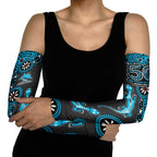 Cronulla-Sutherland Sharks NAIDOC Week 2026 Arm Sleeves Aboriginal Lizard Dot Painting - 50 Years of Deadly