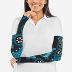 Cronulla-Sutherland Sharks NAIDOC Week 2026 Arm Sleeves Aboriginal Lizard Dot Painting - 50 Years of Deadly