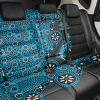 Cronulla-Sutherland Sharks NAIDOC Week 2026 Back Car Seat Cover Aboriginal Lizard Dot Painting - 50 Years of Deadly
