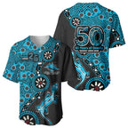 Cronulla-Sutherland Sharks NAIDOC Week 2026 Baseball Jersey Aboriginal Lizard Dot Painting - 50 Years of Deadly