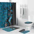 Cronulla-Sutherland Sharks NAIDOC Week 2026 Bathroom Set Aboriginal Lizard Dot Painting - 50 Years of Deadly