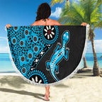 Cronulla-Sutherland Sharks NAIDOC Week 2026 Beach Blanket Aboriginal Lizard Dot Painting - 50 Years of Deadly