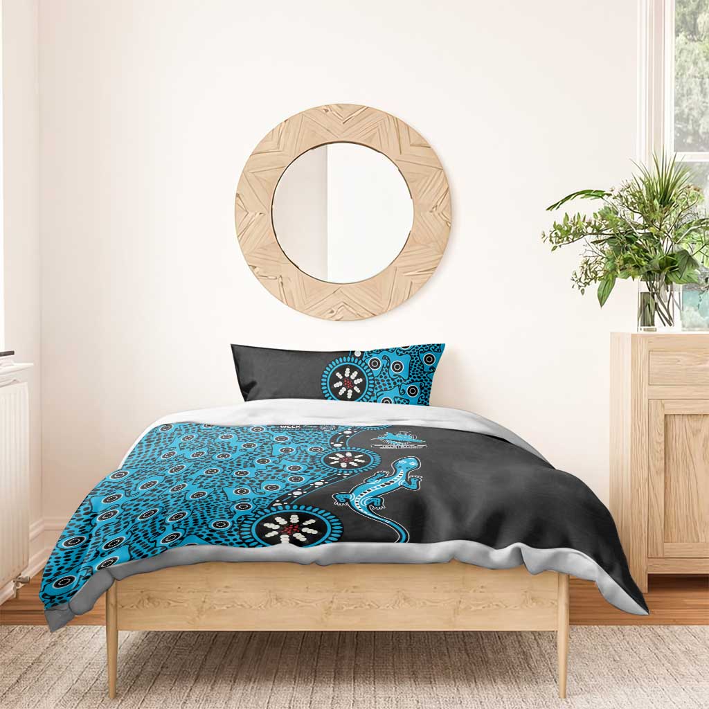 Cronulla-Sutherland Sharks NAIDOC Week 2026 Bedding Set Aboriginal Lizard Dot Painting - 50 Years of Deadly