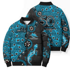 Cronulla-Sutherland Sharks NAIDOC Week 2026 Bomber Puffer Jacket Aboriginal Lizard Dot Painting - 50 Years of Deadly