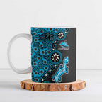 Cronulla-Sutherland Sharks NAIDOC Week 2026 Ceramic Mug Aboriginal Lizard Dot Painting - 50 Years of Deadly
