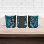 Cronulla-Sutherland Sharks NAIDOC Week 2026 Ceramic Mug Aboriginal Lizard Dot Painting - 50 Years of Deadly