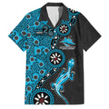 Cronulla-Sutherland Sharks NAIDOC Week 2026 Family Matching Long Sleeve Bodycon Dress and Hawaiian Shirt Aboriginal Lizard Dot Painting - 50 Years of Deadly