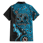 Cronulla-Sutherland Sharks NAIDOC Week 2026 Family Matching Long Sleeve Bodycon Dress and Hawaiian Shirt Aboriginal Lizard Dot Painting - 50 Years of Deadly