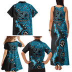 Cronulla-Sutherland Sharks NAIDOC Week 2026 Family Matching Tank Maxi Dress and Hawaiian Shirt Aboriginal Lizard Dot Painting - 50 Years of Deadly