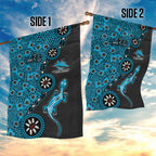 Cronulla-Sutherland Sharks NAIDOC Week 2026 Garden Flag Aboriginal Lizard Dot Painting - 50 Years of Deadly