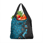 Cronulla-Sutherland Sharks NAIDOC Week 2026 Grocery Bag Aboriginal Lizard Dot Painting - 50 Years of Deadly