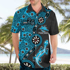 Cronulla-Sutherland Sharks NAIDOC Week 2026 Hawaiian Shirt Aboriginal Lizard Dot Painting - 50 Years of Deadly