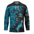 Cronulla-Sutherland Sharks NAIDOC Week 2026 Hockey Jersey Aboriginal Lizard Dot Painting - 50 Years of Deadly