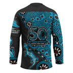 Cronulla-Sutherland Sharks NAIDOC Week 2026 Hockey Jersey Aboriginal Lizard Dot Painting - 50 Years of Deadly