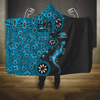 Cronulla-Sutherland Sharks NAIDOC Week 2026 Hooded Blanket Aboriginal Lizard Dot Painting - 50 Years of Deadly