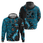 Cronulla-Sutherland Sharks NAIDOC Week 2026 Hoodie Aboriginal Lizard Dot Painting - 50 Years of Deadly