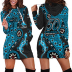 Cronulla-Sutherland Sharks NAIDOC Week 2026 Hoodie Dress Aboriginal Lizard Dot Painting - 50 Years of Deadly