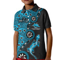 Cronulla-Sutherland Sharks NAIDOC Week 2026 Kid Polo Shirt Aboriginal Lizard Dot Painting - 50 Years of Deadly