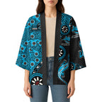 Cronulla-Sutherland Sharks NAIDOC Week 2026 Kimono Aboriginal Lizard Dot Painting - 50 Years of Deadly