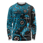 Cronulla-Sutherland Sharks NAIDOC Week 2026 Long Sleeve Shirt Aboriginal Lizard Dot Painting - 50 Years of Deadly