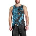 Cronulla-Sutherland Sharks NAIDOC Week 2026 Men Tank Top Aboriginal Lizard Dot Painting - 50 Years of Deadly