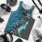 Cronulla-Sutherland Sharks NAIDOC Week 2026 Men Tank Top Aboriginal Lizard Dot Painting - 50 Years of Deadly