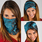 Cronulla-Sutherland Sharks NAIDOC Week 2026 Neck Gaiter Aboriginal Lizard Dot Painting - 50 Years of Deadly