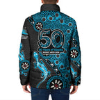 Cronulla-Sutherland Sharks NAIDOC Week 2026 Padded Jacket Aboriginal Lizard Dot Painting - 50 Years of Deadly