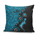Cronulla-Sutherland Sharks NAIDOC Week 2026 Pillow Cover Aboriginal Lizard Dot Painting - 50 Years of Deadly