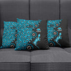 Cronulla-Sutherland Sharks NAIDOC Week 2026 Pillow Cover Aboriginal Lizard Dot Painting - 50 Years of Deadly
